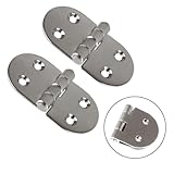 UTTASU 2 bisagras de mariposa para puerta de puerta de 7,6 x 3,8 cm, accesorios de acero inoxidable pulido