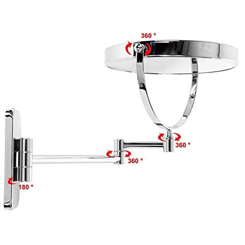 Espejo para maquillaje de pared redondo 8 pulgadas miniatura 6