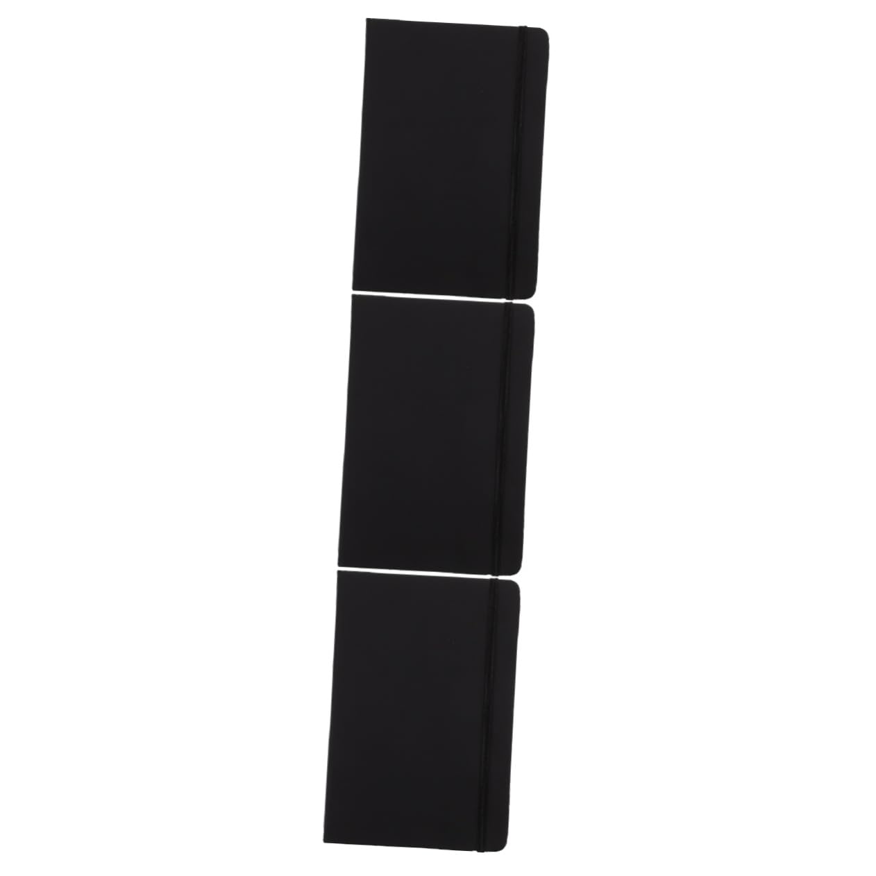 Housoutil 3 Pièces Agenda PU Noir Cahier de Notes Élégant pour Étudiants et pour Bureau École et Journal Pratique de Qualité