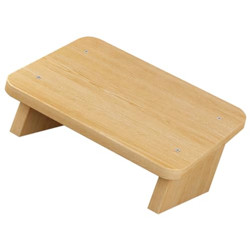 Tabouret repose-pieds de bureau Veemoon compact en bois pour maison