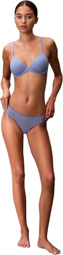 Calvin Klein Damen Plunge BH Lightly Lined Größenverstellbar, Blau (Blue Tulip), 90B – Ansicht 5