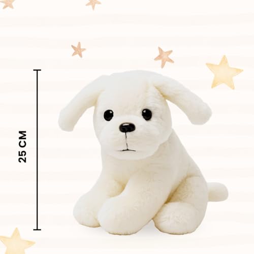 Image of TOYTALES Sitting Dog Plush Soft Toy for Kids | Stuffed Animal Puppy for Babies, Boys & Girls | Cute Birthday Gift & Home Decor 25cm