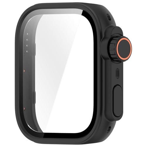 Custodia per smartwatch in vetro pc adatta per orologio Fit 4 Protezione dello schermo integrata Shell antiurto protettiva