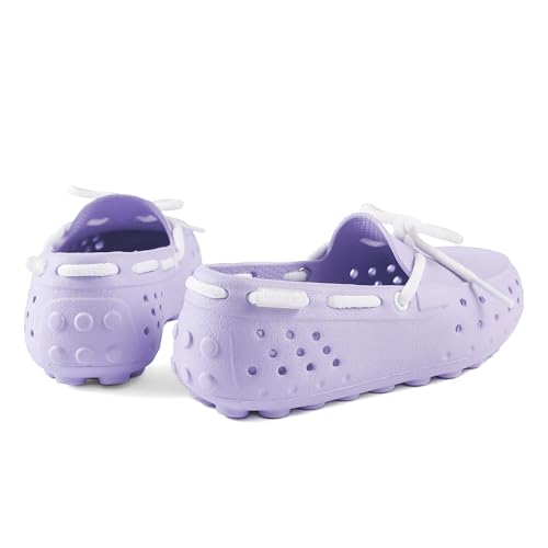 Image of People Footwear Senna Kids - Waterproof Slip-On Rubber Loafers, Lightweight Durable Boat Shoes for Boys & Girls, Non-Slip Water Shoes for Outdoors