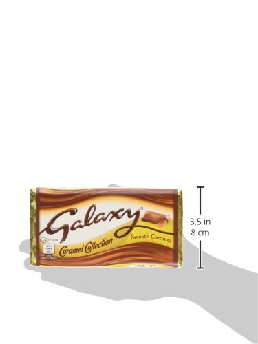 Galaxy Smooth Caramel Chocolate Bars Bulk Box, Chocolate Gift, Milk Chocolate, Bulk Chocolate, 24 x 135g