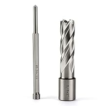 OSCARBIDE 5/8"x2" HSS Annular Cutter 5/8 inch Cutting Diameter 2 inch Depth of Cut,3/4 inch Weldon Shank 2 Flat Mag Drill Bit with Pilot Pin for Magnetic Drill Press,1 Piece