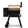 Traeger Grills Pro 22 Wood Pellet Grill & Smoker, Electric Pellet Smoker Grill Combo, 6-in-1 BBQ Versatility, 572 sq. in. Grilling Capacity, Meat Probe, 450 Degree Max Temperature, 18LB Hopper, Bronze
