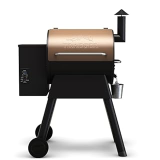Traeger Grills Pro 22 Wood Pellet Grill & Smoker, Electric Pellet Smoker Grill Combo, 6-in-1 BBQ Versatility, 572 sq. in. Grilling Capacity, Meat Probe, 450 Degree Max Temperature, 18LB Hopper, Bronze