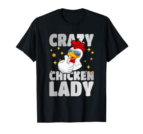Dama de pollo loca Camiseta