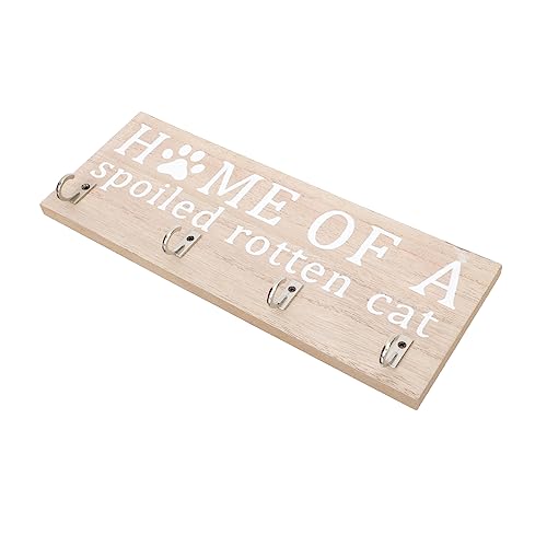 Alipis Perchero De Pared De Madera y Hierro Ideal Para Sombreros y Ropa Diseño Retro