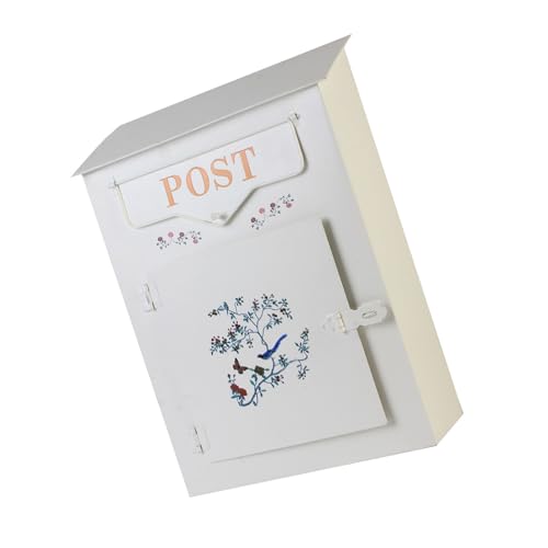 Grande capacità uccello a tema metallo cassetta postale ferro costruire sistemi di montaggio facile misura per portico giardino casa ferro posta contenitore