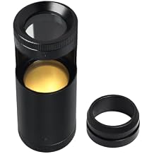 Handheld LED Polariscope Optical Glass Double Lens Design 28mm Diameter Loupe Magnifier Jeweler with Built-in Illumination Gemologist Gemstone Tester Tool