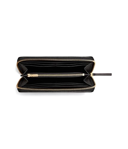 Tory Burch Women's Kira Chevron Zip Continental Wallet, Black, One Size2
