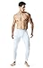 TSLA Men's Athletic Compression Pants, Thermal Wintergear Running Tights, Sports Leggings, Thermal White, X-Large