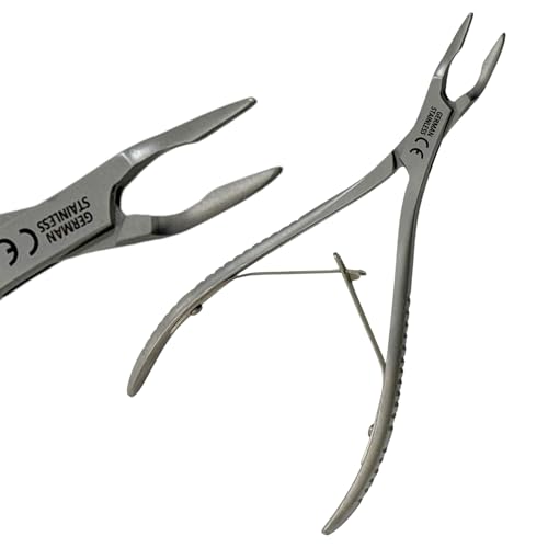 Dental Micro Friedman Rongeur 1.3mm Jaw, 6in Length, Slightly Curved, Autoclave-Safe Stainless Steel Dental Instruments Dental Ortho Pliers