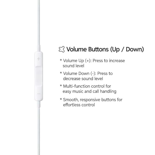 Image of AUNO Type C Wired Earphones Compatible with iPhon 15 /16 /17 Series, Type-C Earphone with HD Mic, Deep Bass Stereo Sound, Noise Cancelling & Volume Control