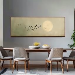 Tableau Japandi Pleine Lune pour instaurer la sérénité chez soi