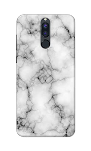 Image of Light White Marble Texture Natural Pattern Hard Back Case Cover for Huawei Mate 10 Lite /Huawei Nova 2i / Huawei Honor 9i Back Cover -(J5) VNS2230