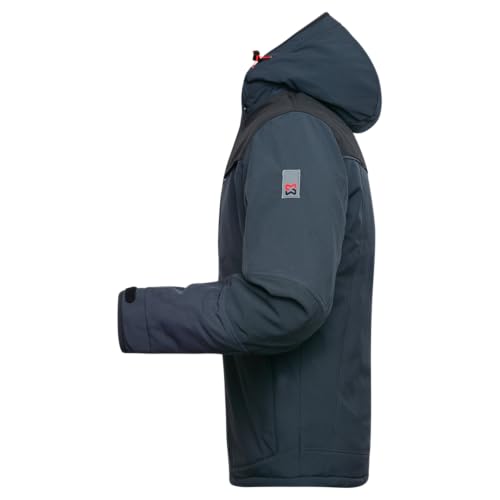 WÜRTH MODYF Winterjacke für Herren Softshelljacke Winter Stretch X in Blau – extra warme Jacke für die kalten Tage - wasserabweisend und winddicht - in der Größe XL