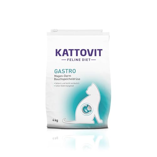 KATTOVIT - Gastro Trockenfutter für Katzen | Katzen-Trockenfutter zur Unterstützung des Magen-Darm-Systems | Diätfutter als Alleinfuttermittel für...