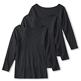 [グンゼ] 長袖インナー 3枚組 BASIC 肌にやさしい綿100% 8分袖インナー セット ベーシック GM00463 レディース ブラック M