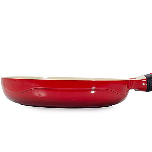 Frigideira Premier Vermelha com Cabo Destacável 24cm 1,7 Litros Le Cook