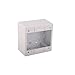 Hellermann Tyton TSRW-JBD2 Dual Gang Junction Box, PVC, White by Hellermann Tyton