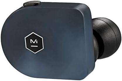 MASTER & DYNAMIC MW07 True Wireless Earphones - Bluetooth Enabled Noise Isolating Earbuds - Lightweight Quality Earbuds for Music, Steel Blue