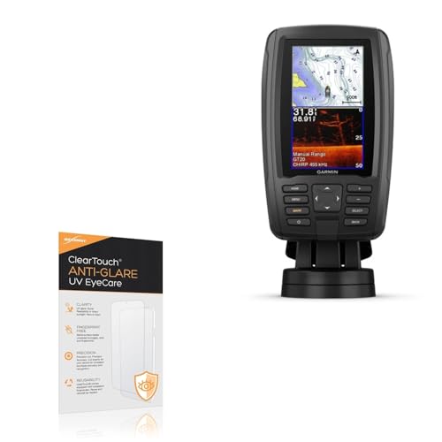 BoxWave Screen Protector Compatible With Garmin echoMAP Plus 43cv - ClearTouch Anti-Glare Anti-UV EyeCare (2-Pack), Filters out Harmful Blue Light Reduce Fatigue