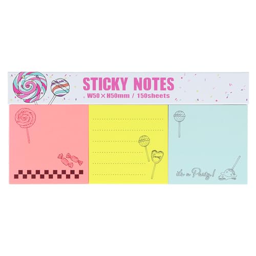 Bloc-notes adhésives Bonbon Sunstar Stationery S2840391 pour petites notes au quotidien