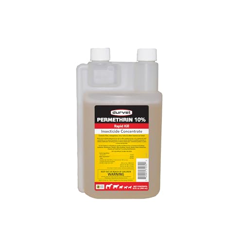 DURVET 2253432 Permethrin - EC 10 Percent - Concentrate - 32 Ounces