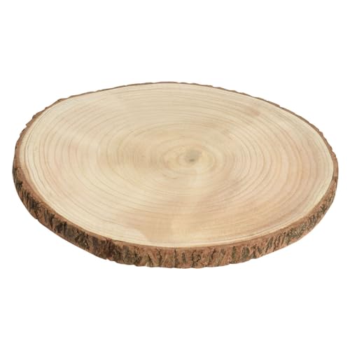 PERAGA Garden Decorative Disc in Natural Wood 20X2CM Ornaments Christmas Decor