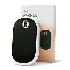 Scaldamani Ricaricabile, Zabatoco Riutilizzabile Riscaldamento Bifacciale Elettrico Scalda Corpo Portatile Power Bank Scaldamani Riscaldati Tascabili, Regali Invernali per Bambini Donna Uomo