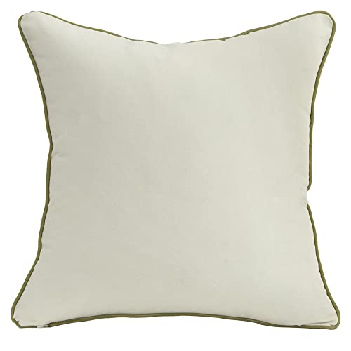 Tosleo Embroidered Throw Pillow Covers 18X18 Set Of 2,Cute Flowers Pillow Cushion Cases,Farmhouse Decor Square Floral Pillowcases For Sofa Couch Bedroom Living Room Car(Sea Buckthorn Fruit) #TOP4