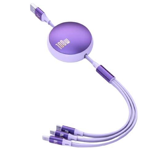 FROCEL 3 in 1 Charger Cable Portable Retractable Fast Charging Cable For All Smartphone And Multi-Function Use (100W Super Fast Cable - Random Colour) (B0CY2FTRC5) Amazon Price History, Amazon Price Tracker