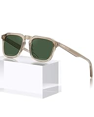 2.light Coffee Frame Green Lens