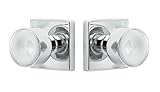 Sure-Loc Hardware BG101-SQ 26 Bergen Square Passage Knob, Polished Chrome