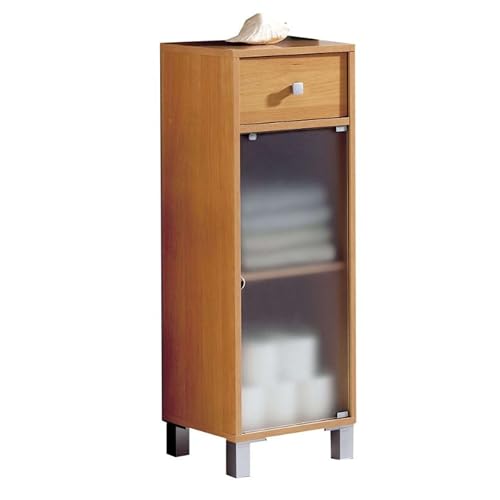 MUEBLES PITARCH Armario Auxiliar Pandora Bajo Baño Color Cerezo 96x34x30 cm
