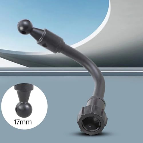 Brazo de extensión de 17mm para soporte de teléfono de coche con conector estable giratorio 360 4