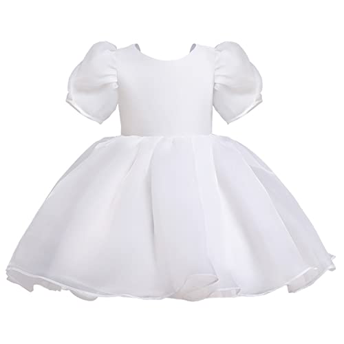 M MUNCASO Mädchen Kleid, Prinzessin Kleid Mädchen Kleinkind-Mädchen-Kleid, Puffärmel, Festzug, Geburtstagsfeier, Hochzeit, Brautjungfer, Mädchenkleider für 2-10 Jahre Cover
