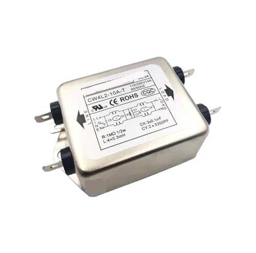 Filtre d'alimentation monophasé contre les pannes d'interférences CW4L2-10A-T