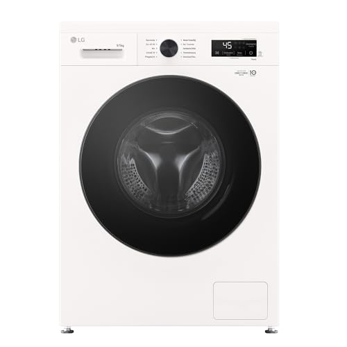 LG Waschtrockner (9 kg / 5 kg, 1.400 U./Min.), Weiß mit weißem Bullaugenring W4WB3095Y