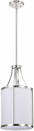 Nuvo Easton - 1 Light Pendant-19.88 Inches Tall and 9.75 Inches Wide-Polished Nickel Finish