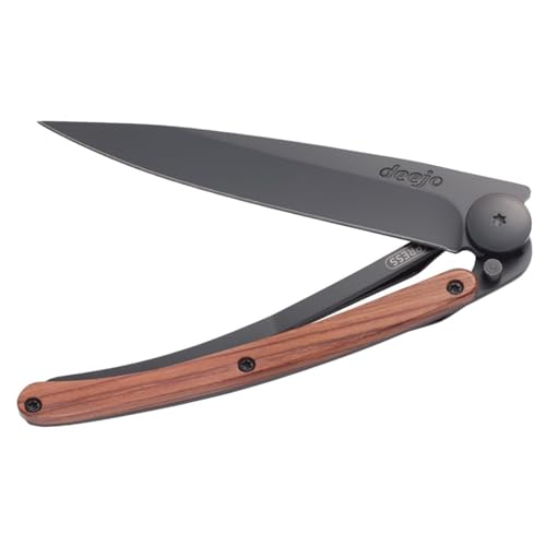 deejo Leichtgewichtsmesser Black 37g Rosewood...