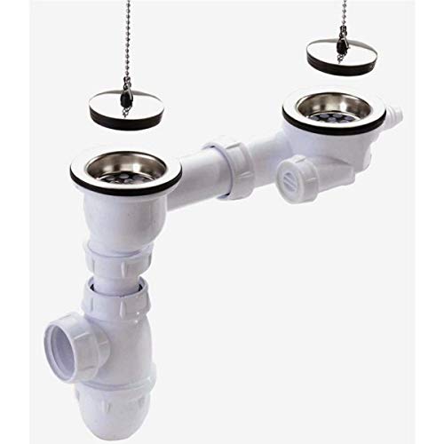 Vidage complet sans trop plein pour evier gres - Diametre 60 mm