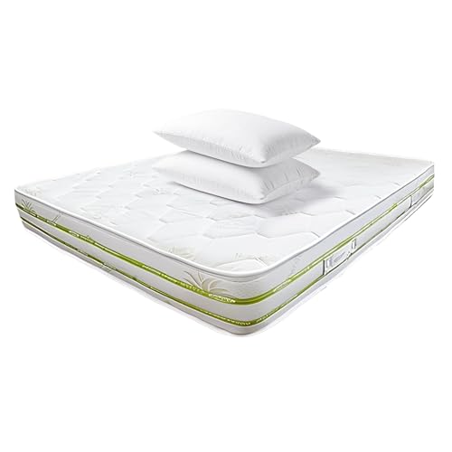 Materasso Matrimoniale 160x190 Memory Foam, Tecnologia AloeFeel, Alto 20 cm, 2...