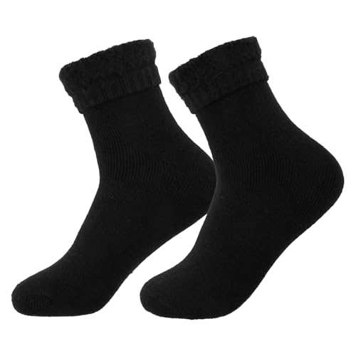 MxyVrix Winter Thermosocken mit Wolle, Thermosocken, Dicke Socken, Dicke Weiche Stiefel Socken für Damen und Herren, Atmungsaktiv und für Outdoor-Aktivitäten bei Kälte, für Wandern und Ski