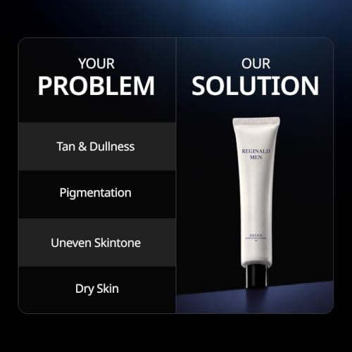 Image of Reginald Men SPF 50+ PA++++ Sunscreen (100g) | In-Vivo Tested | Broad Spectrum UVA /UVB Protection | Brightening & Hydrating | Lightweight, Oil-Free & Non-Sticky | Daily Sun Protection for Men (Pack of 2,50g x 2)