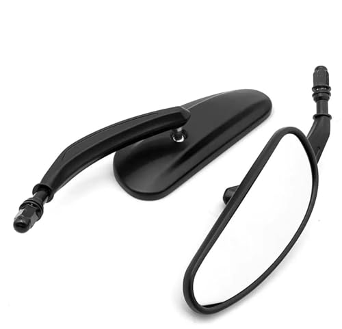 Espejos retrovisores de motocicleta con acabado premium negro para Harley Glide y Heritage