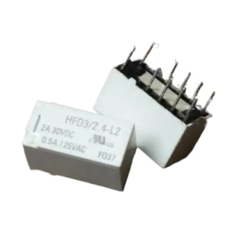 Relais de verrouillage HFD3 2.4-L2 à 10 broches TX2-L2-2A pour circuit imprimé
